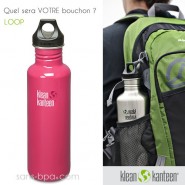 Gourde inox 800 ml PINK ANEMONE