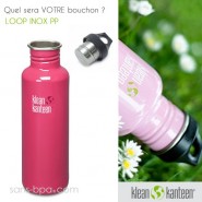 Gourde inox 800 ml PINK ANEMONE