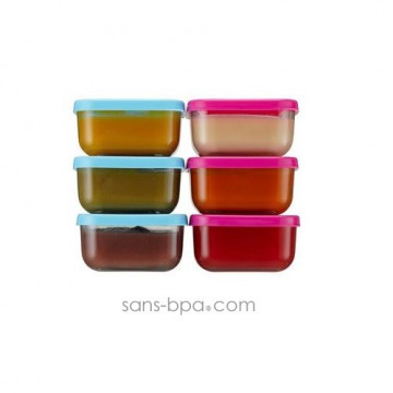 1 boite carrée verre 120ml AZUR 2