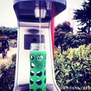 Bouteille verre 475ml FLIP Turquoise