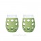 Lot 2 Verres gainés 325ml - Anis