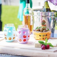 Lot 4 Verres gainés 325ml 4 coloris