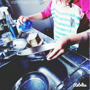 Lot 2 assiettes inox à bords Médium - ONYX 2