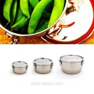 Boite inox diamètre 14cm