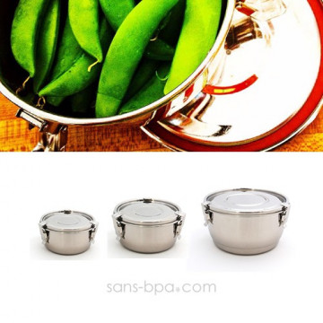 Boite inox diamètre 14cm