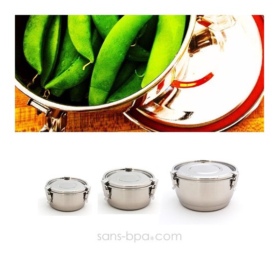 Boite inox diamètre 14cm