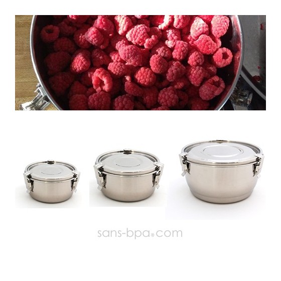 Lot 3 boites inox 8-12-16