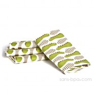 Lot 4 serviettes Set coton recyclé PAPILLONS