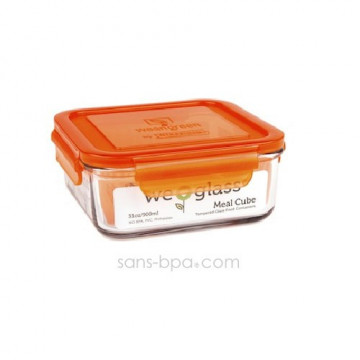 Contenant verre Meal Cube 900ml - Green