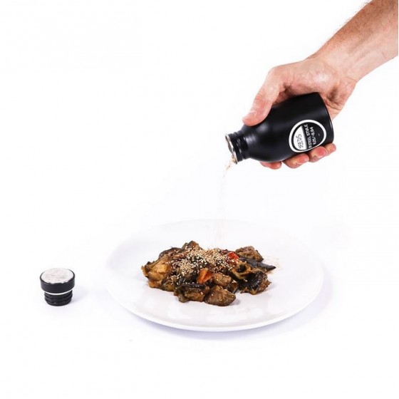 Gourde bidon verseur 250 ml -  Noir
