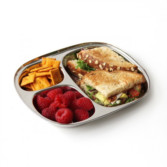 Plateau repas inox Kids