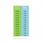 Tongs naturelles BLUE-YELLOW