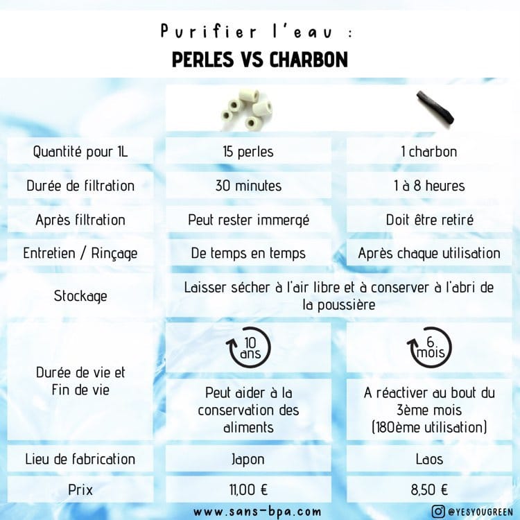 Quelle solution pour purifier l'eau ? Charbon VS Perles de Céramique – The  Naked Shop