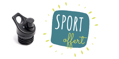 Une gourde Klean Kanteen achetée = 1 bouchon sport offert !