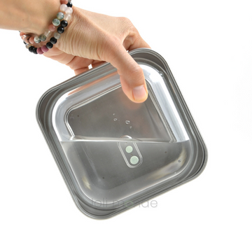 Bezrat Couvercle en verre pour micro-ondes avec poignée en silicone facile  à prendre en main 100 % de qualité alimentaire, sans BPA et passe au  lave-vaisselle Noir 25,4 cm : : Cuisine
