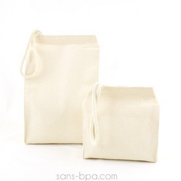 sac goûter sandwich coton bio sans plastique zéro déchet