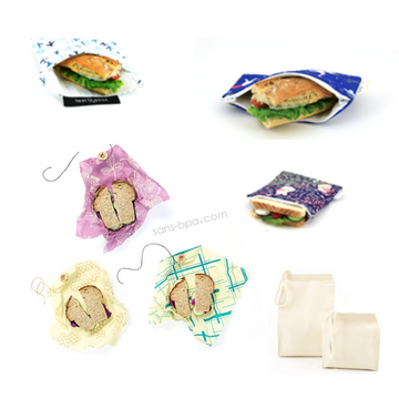 pochettes sandwich snack sans bpa plastique