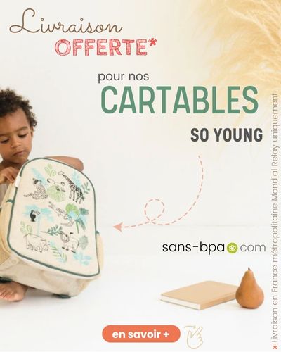 cartable crèche maternelle école bio sans plastique écologique SO YOUNG